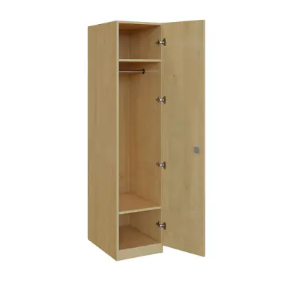 Q 11-40 skříň šatní, 1-dvéřová, 400x600x1800mm, javor horský